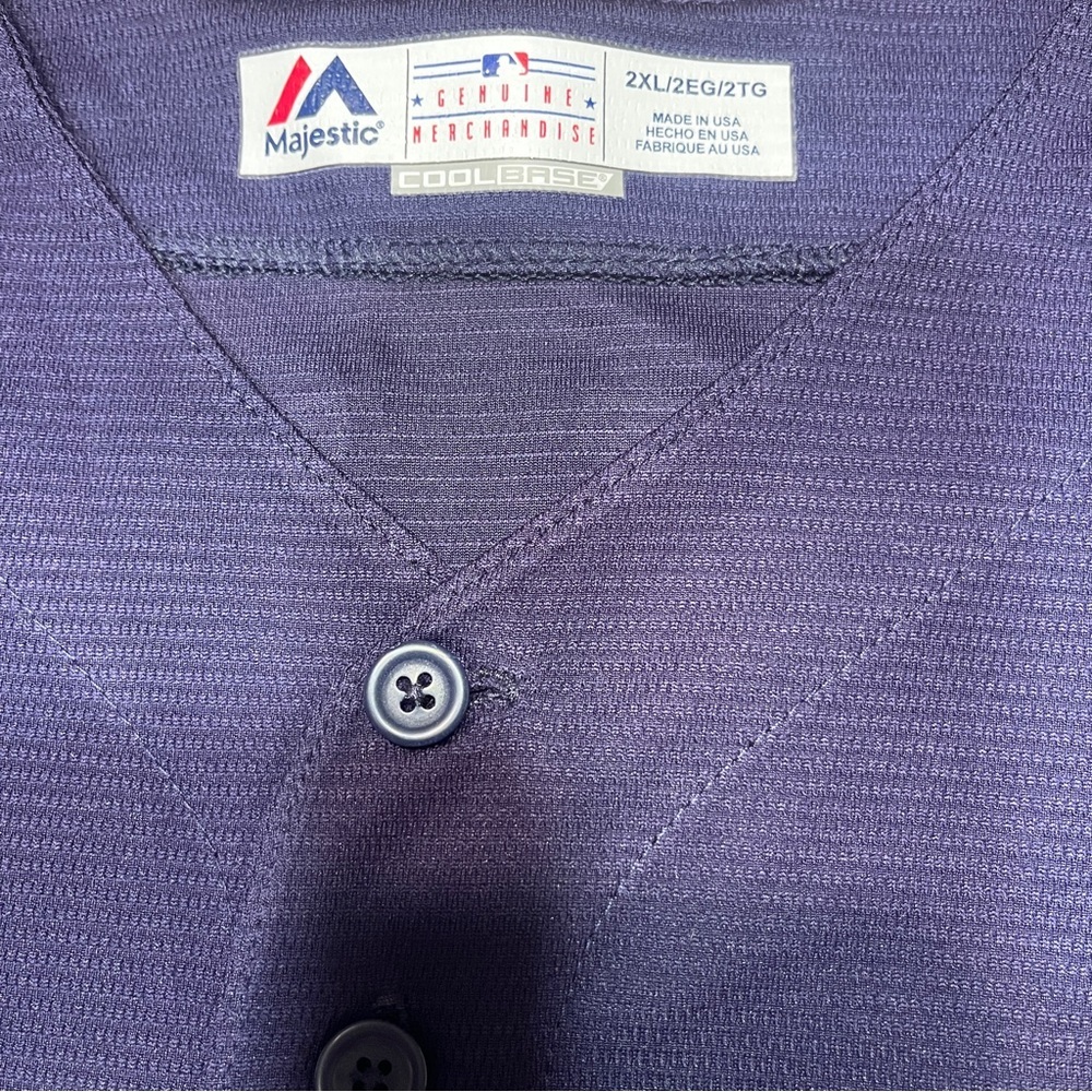 Milwaukee Brewers Jersey Men’s Yelich #22 Majestic Cool Base MLB Sewn Sz 2XL - Picture 3 of 5